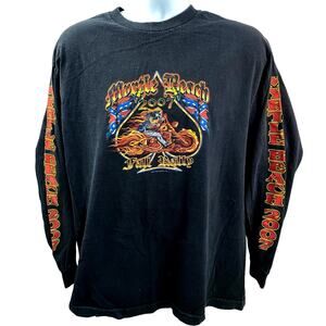 Myrtle Beach 2007 Fall Rally T-Shirt Size Large Long Sleeve - Motorcycle